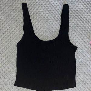 Old Navy Cropped Tank Black